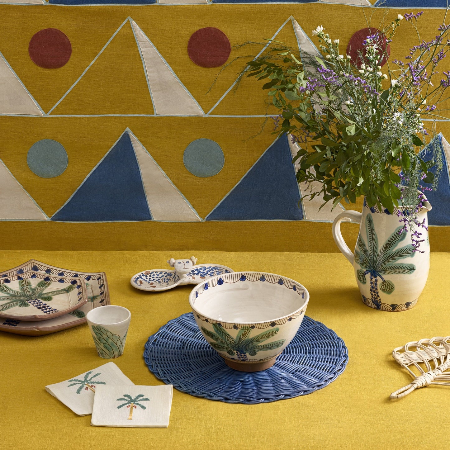Royal Palm Hexagon Dessert Plate