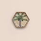 Royal Palm Hexagon Dessert Plate