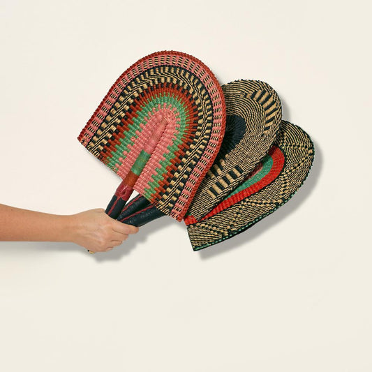 Bolga Woven Fan, Set of 3