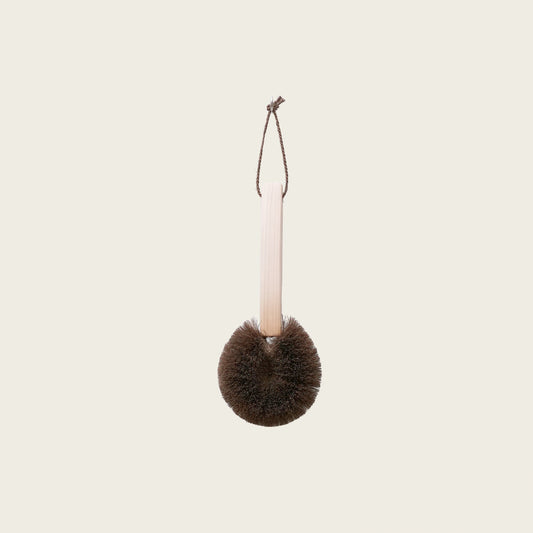 Short Japanese Cypress Handle Body Brush
