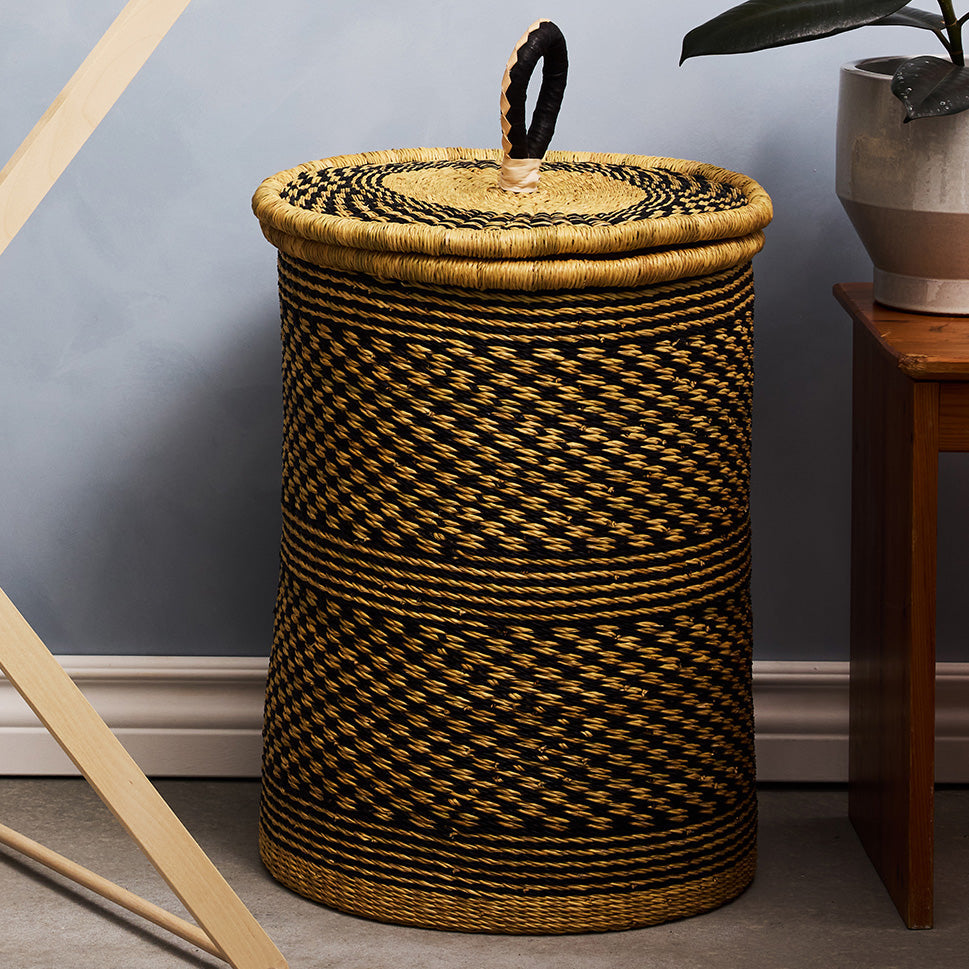 Small Storage Basket With Lid - Exclusive