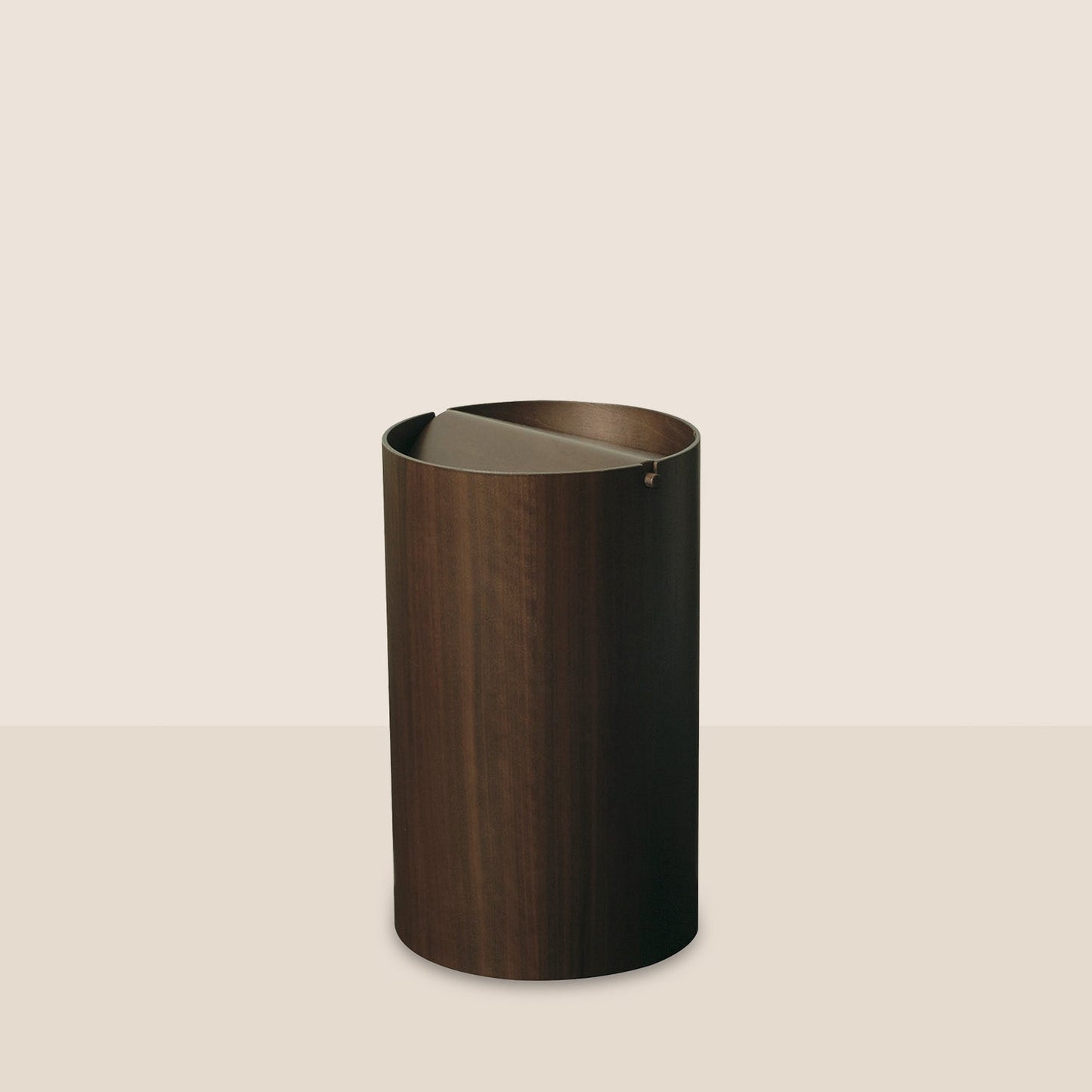 Wooden Waste Basket with Lid - Large