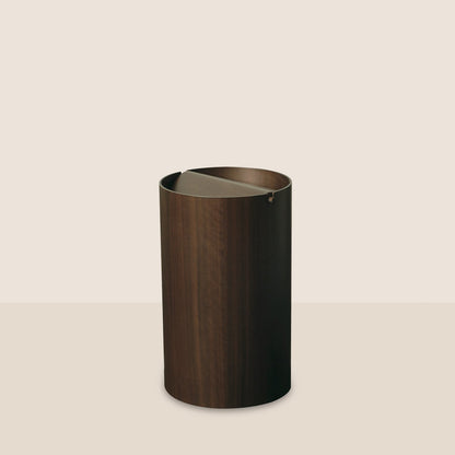 Wooden Waste Basket with Lid - Large