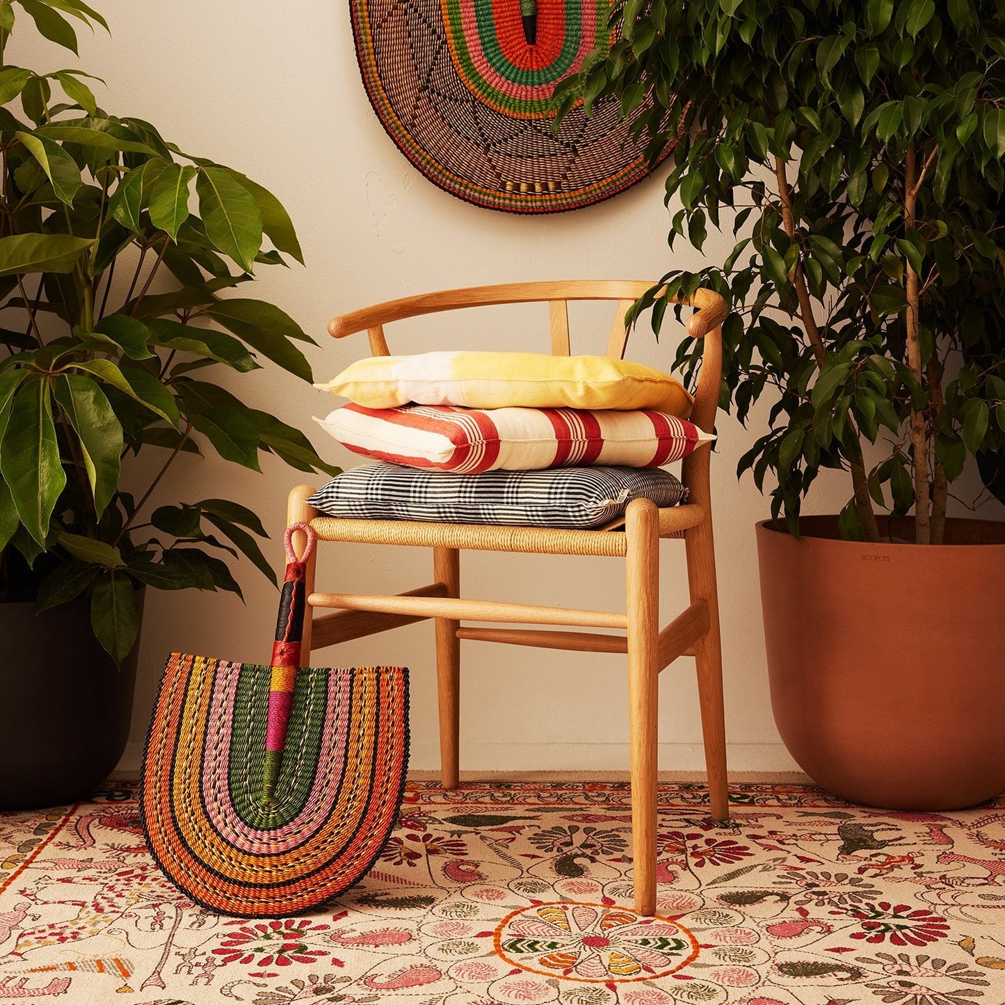 Bolga Woven Fan